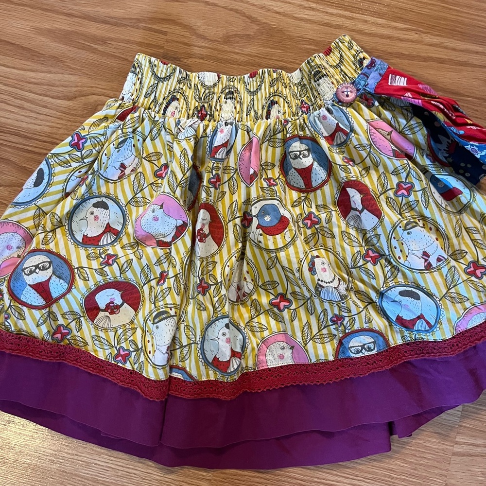 Matilda Jane Skirt Paint by Numbers Skirt Size 8